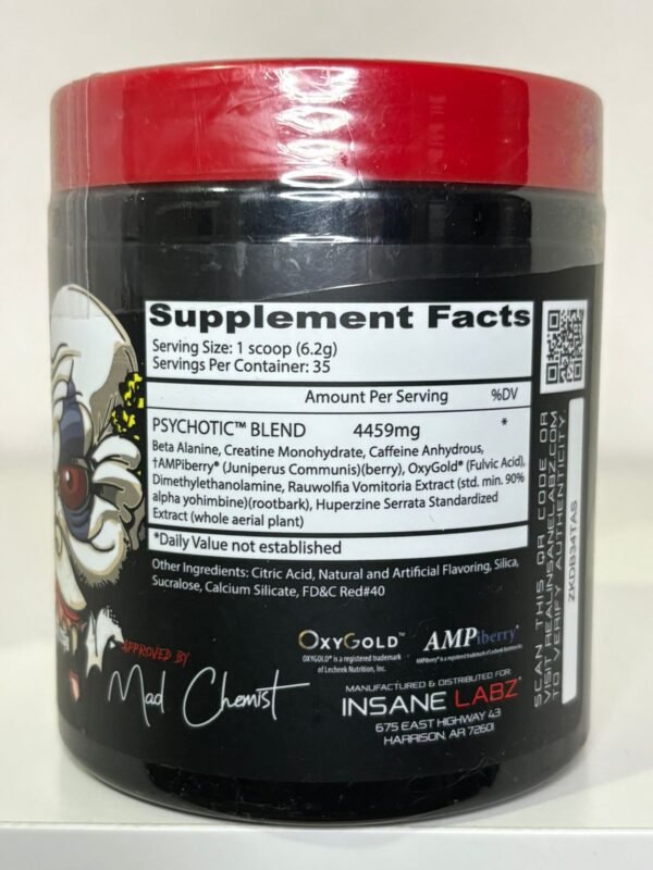 Pre entreno Psychotic Rojo