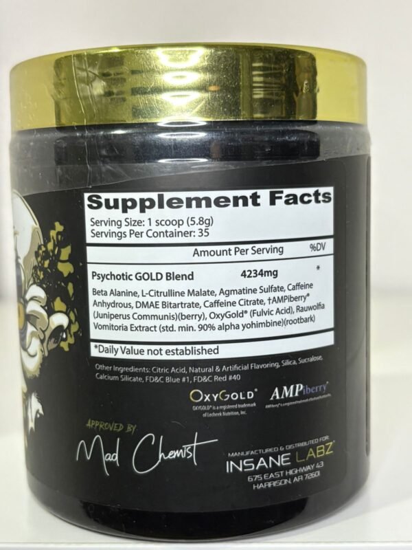 Pre entreno PSYCHOTIC GOLD