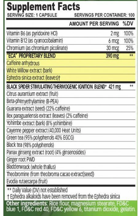 Black Spider 100 Caps