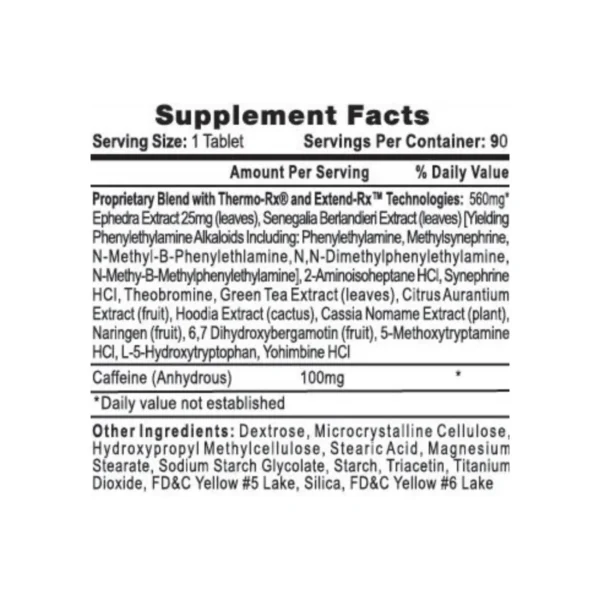 Lipodrene Amarillo 02 Lipodrene Amarillo 90 Caps