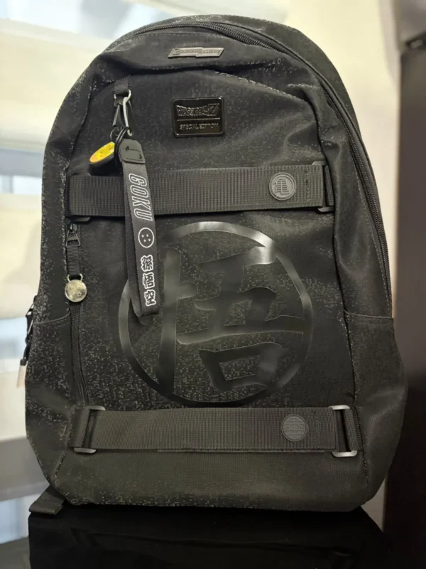 Mochila con Licencia DB Color negro con estilo 01 Mochila Color negro de Dragon Ball con estilo Original