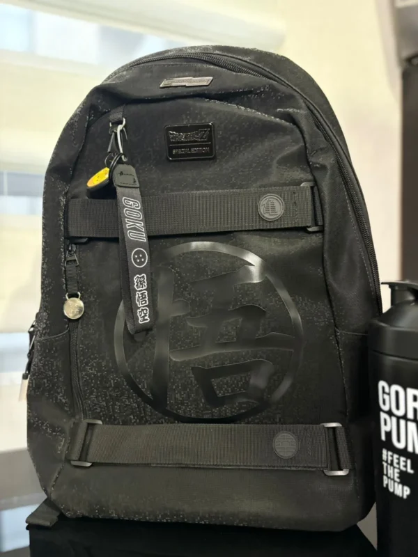 Mochila con Licencia DB Color negro con estilo 02 Mochila Color negro de Dragon Ball con estilo Original